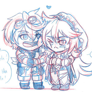 Bennett & Razor © Genshin Impact